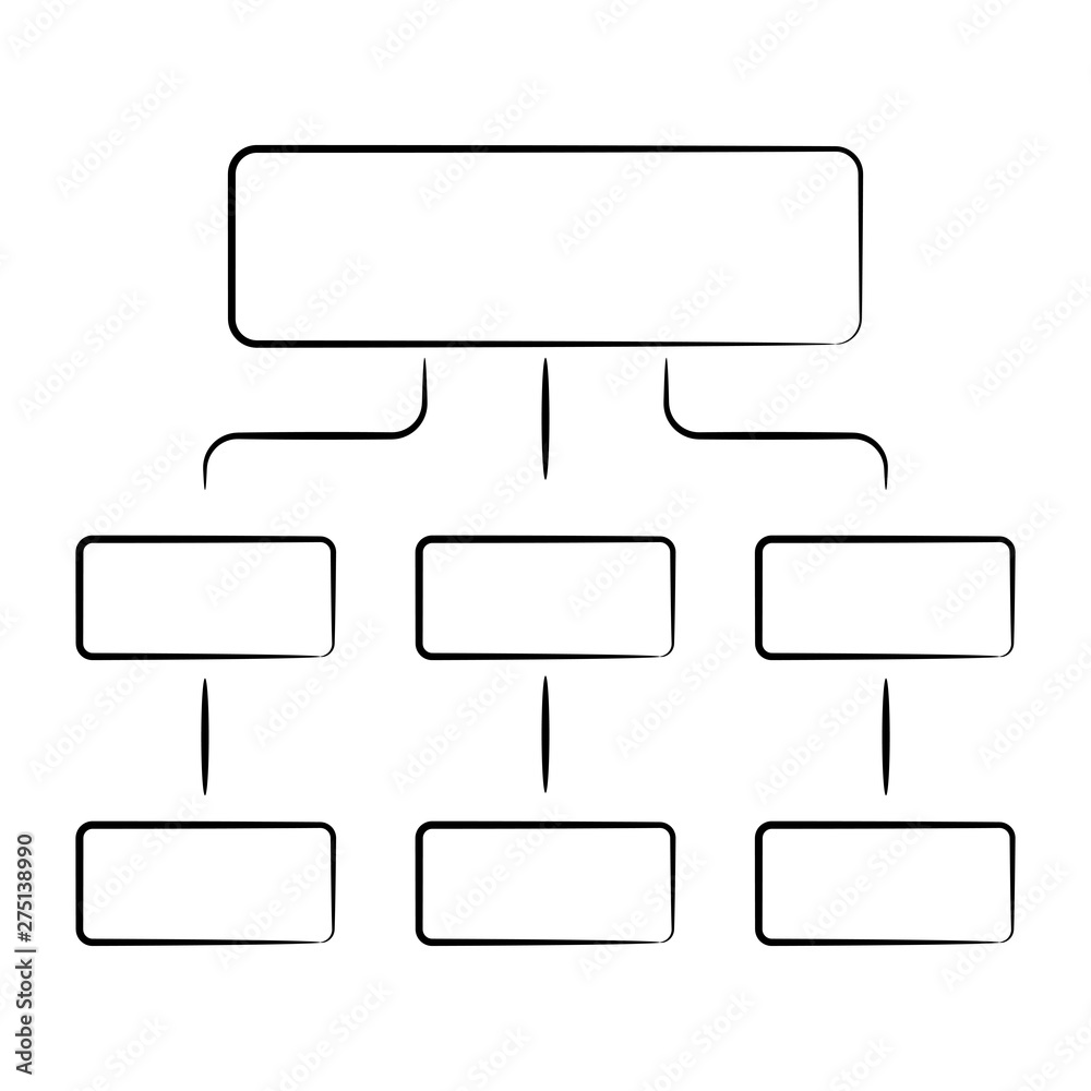 hand drawn diagram and organization chart template hand drawn diagram and organization chart template