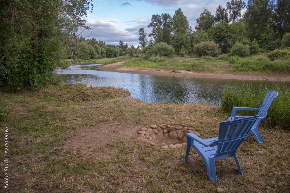 Fototapeta premium Camp site in Washington state