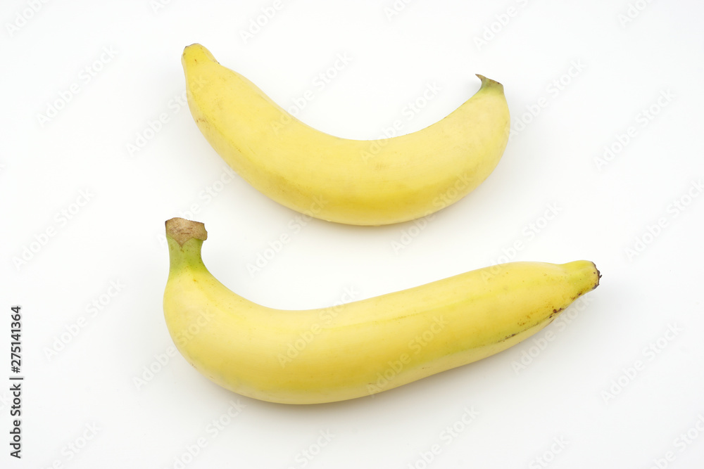 bunch of bananas isolated on white background