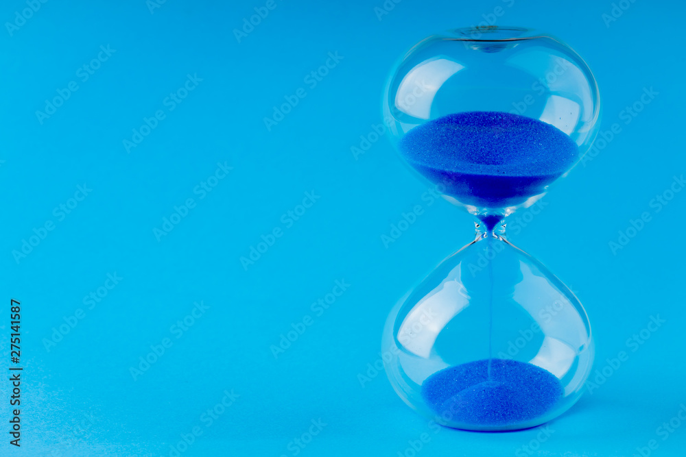 colored retro hourglass to measure time colored retro hourglass to measure time