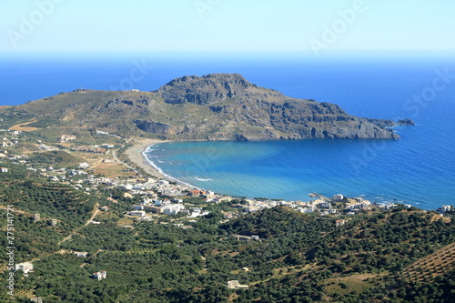 Fototapeta Naklejka Na Ścianę i Meble -  Crete island, beautiful beach and fishing village Plakias. Greece
