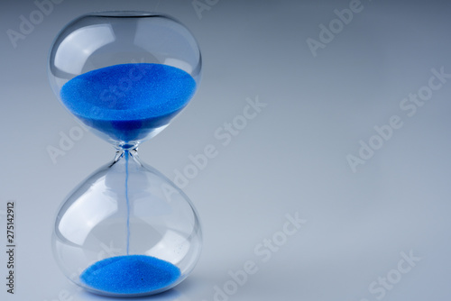 colored retro hourglass to measure time