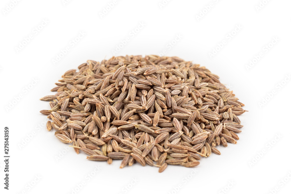 cumin seeds isolated on white background, jeera.