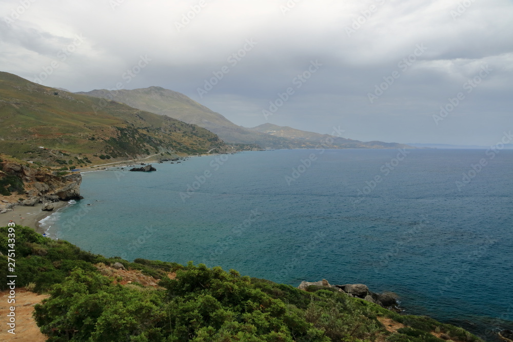 View around River and palm forest at Preveli, southern Crete , Greece View around River and palm forest at Preveli, southern Crete , Greece