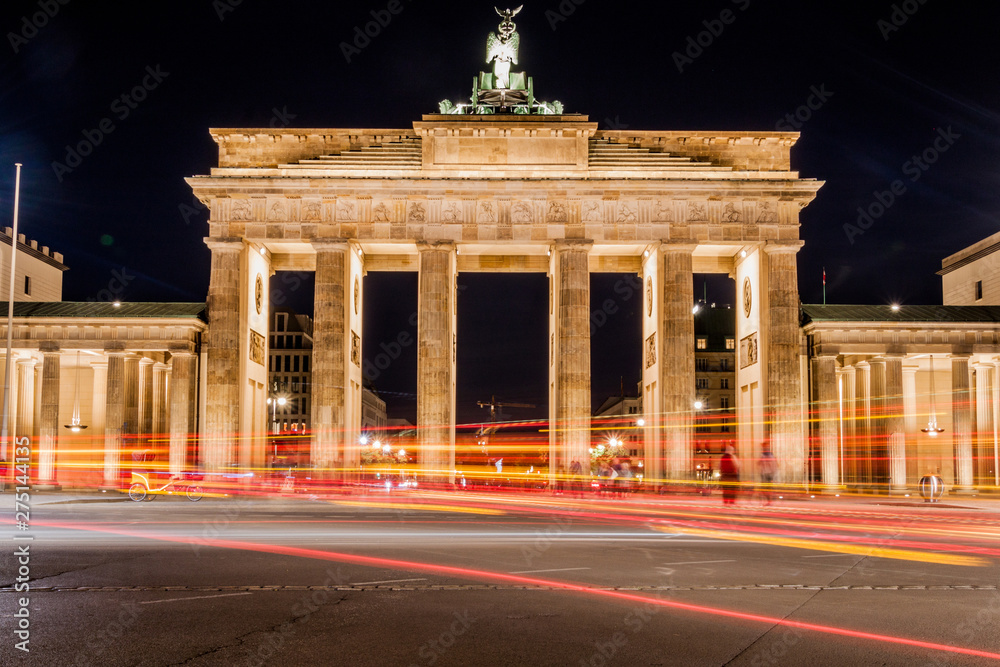 Dusk at the Brandenburger Tor (Brandenburg Gate) in Berlin, Germany