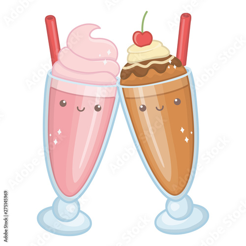 Sweet and delicious milkshake design