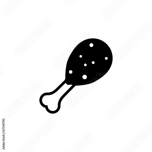 Bush Legs, Chicken Leg Vector Icon