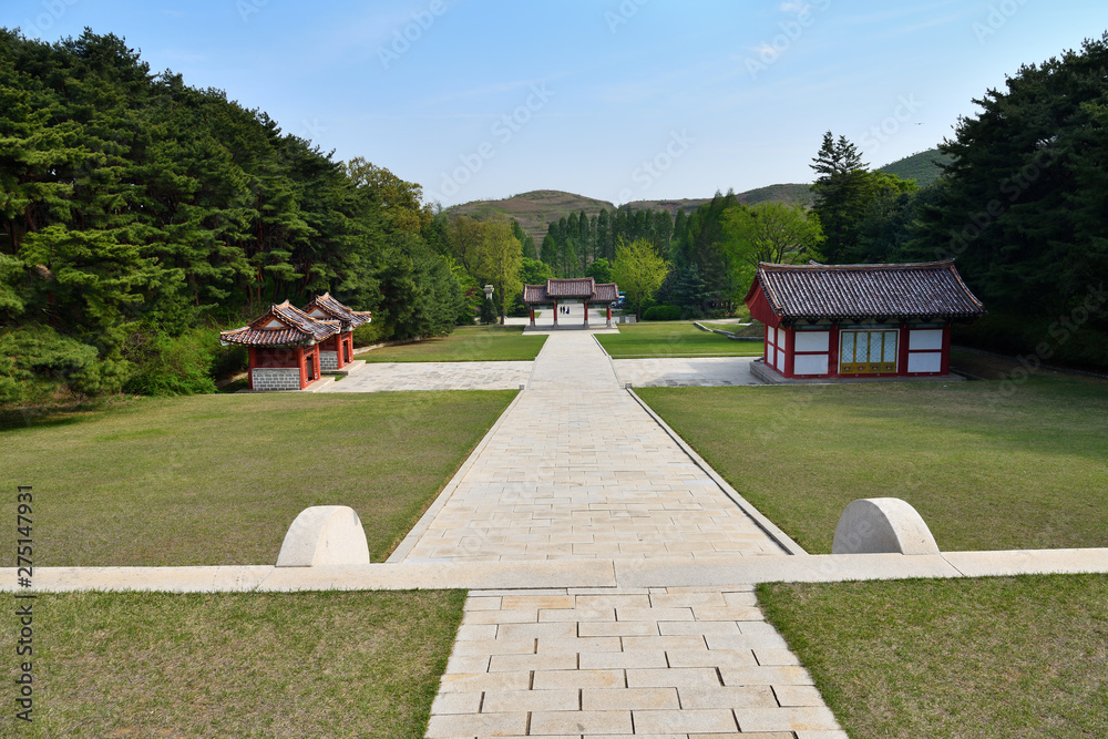 North Korea. Tomb of King Wanggon