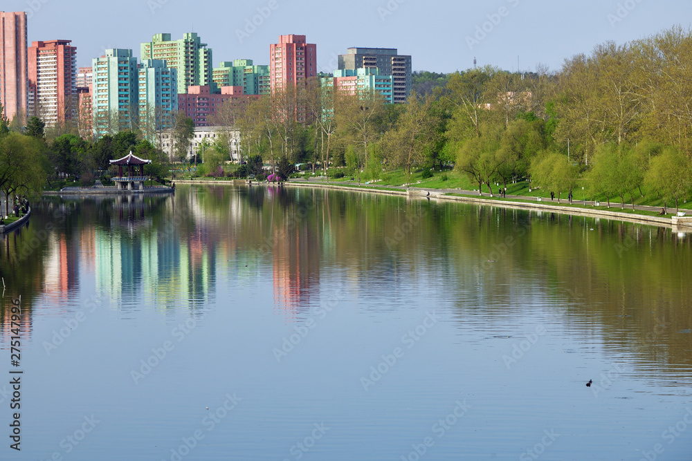 Naklejka premium Pjongjang, Korea Północna