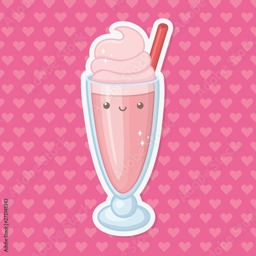 Sweet and delicious milkshake design