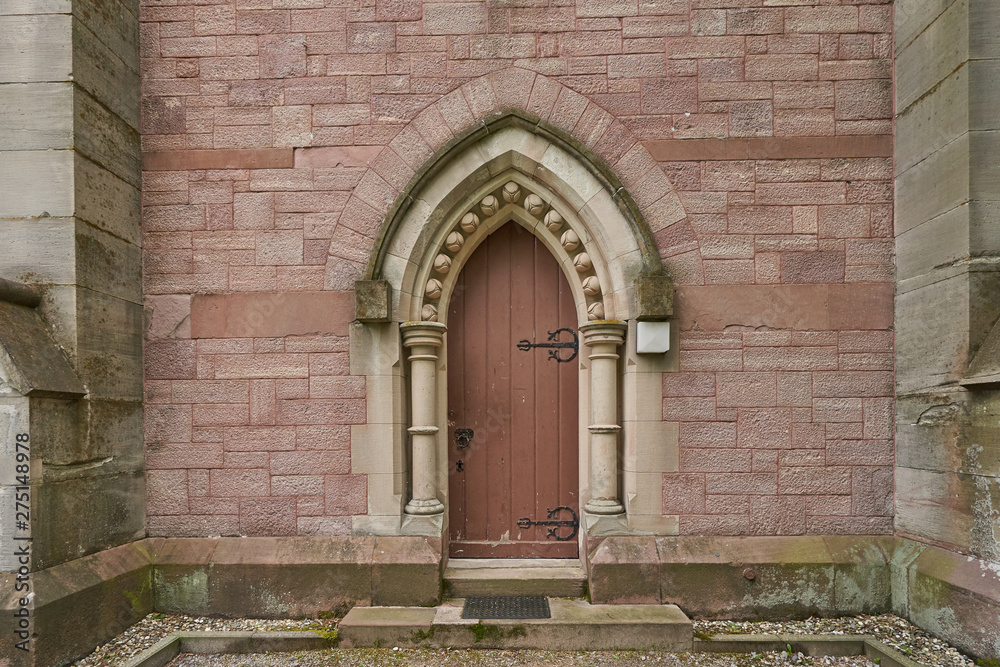 Beautiful antique door, entrance to the Evangelical Church. Baden Baden, Germany Beautiful antique door, entrance to the Evangelical Church. Baden Baden, Germany