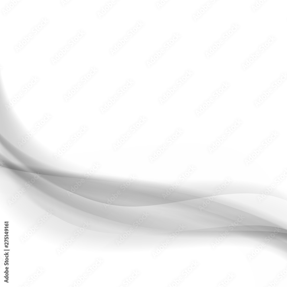  Horizontal gray lines abstract wave on a white background