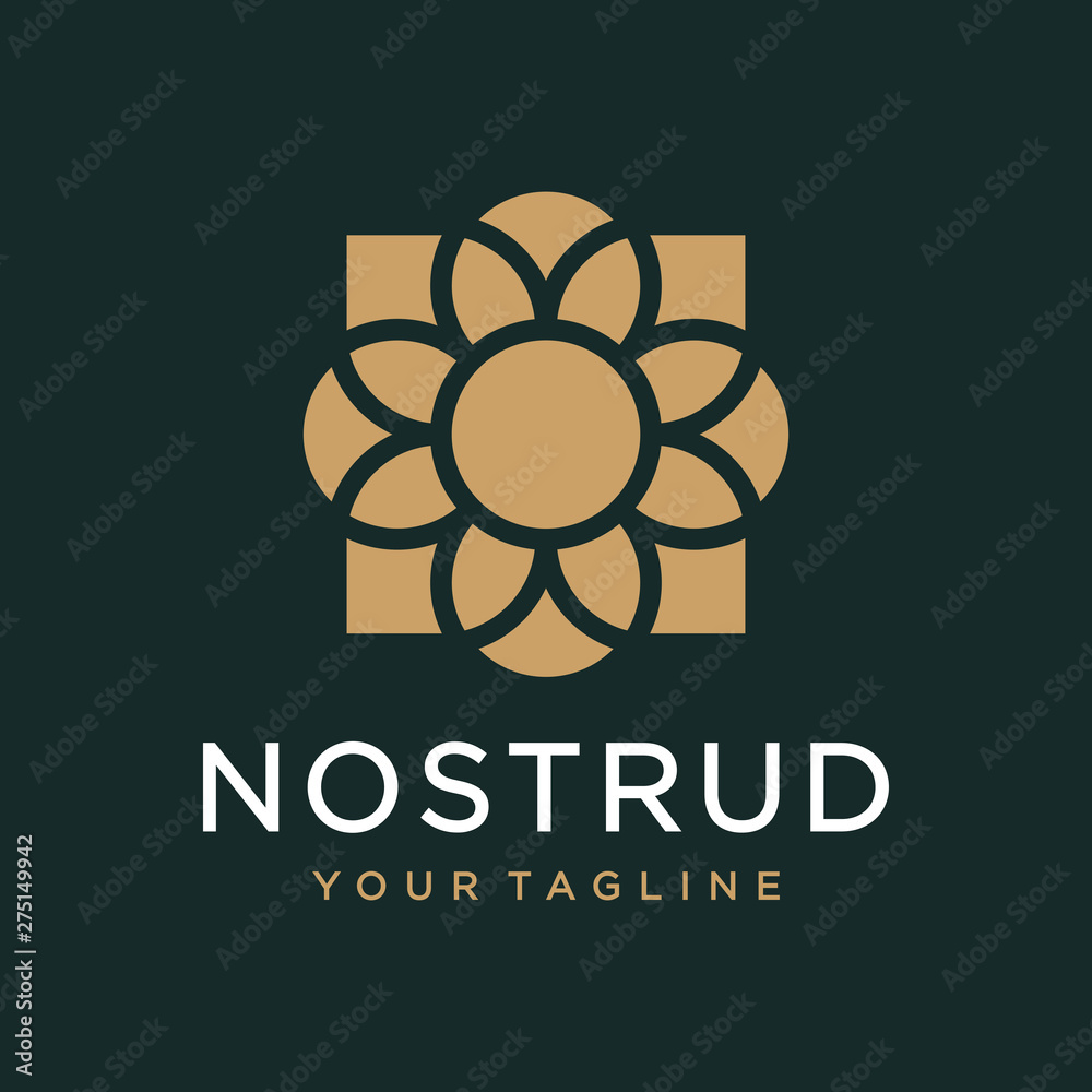 Flower logo design concept. Universal flower logo. Flower logo design concept. Universal flower logo.