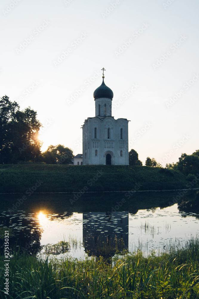 old russian church. Церковь Покрова на Нерли