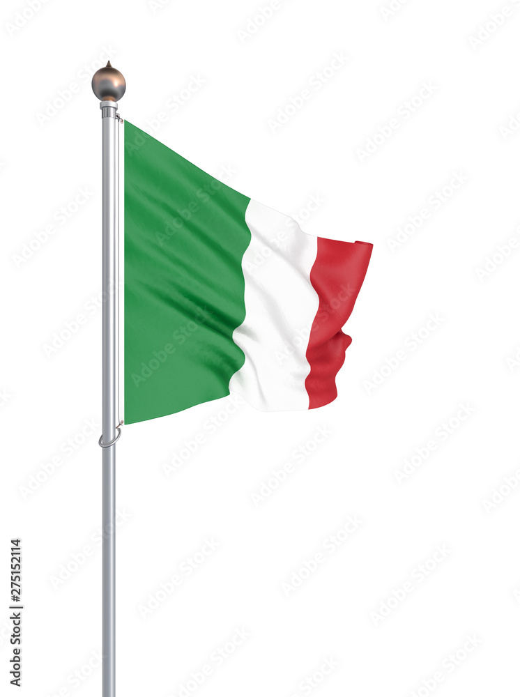 Italy flag blowing in the wind. Background texture. 3d rendering, wave. Italy flag blowing in the wind. Background texture. 3d rendering, wave.