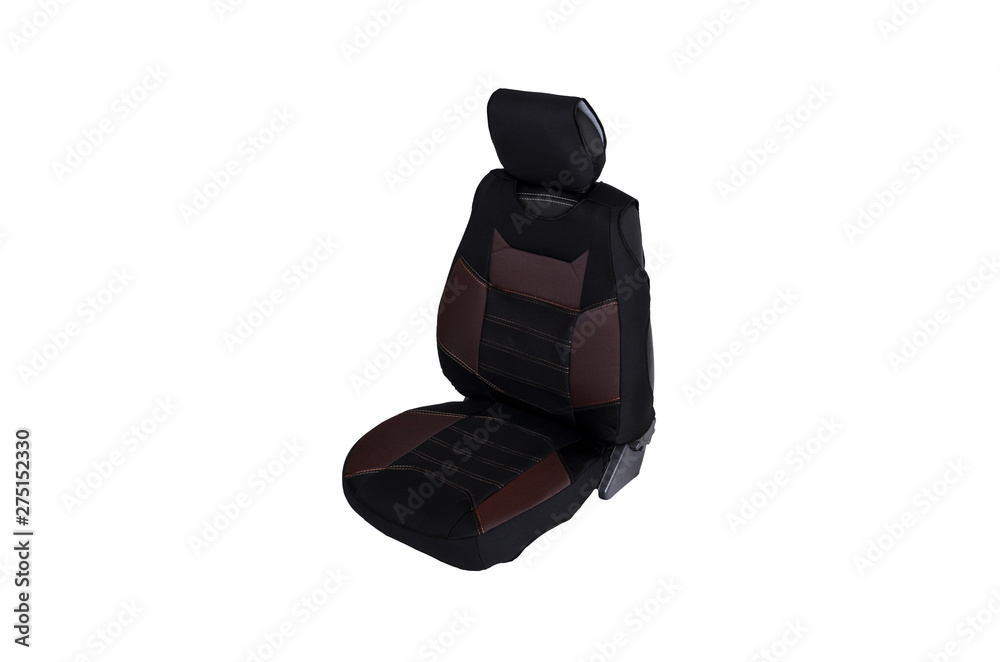 Naklejka premium Stylish covers for car seats in a beautiful colored fabric with a pleasant texture