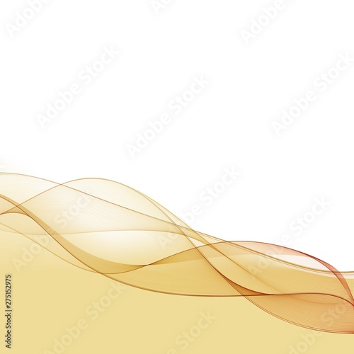 Brown wave. Vector layout for advertising. eps 10