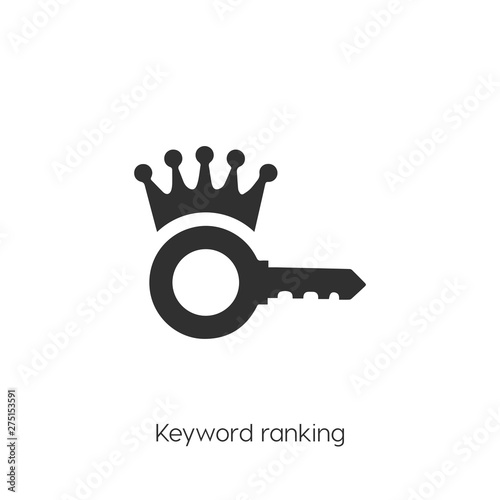 keyword rating icon vector 
