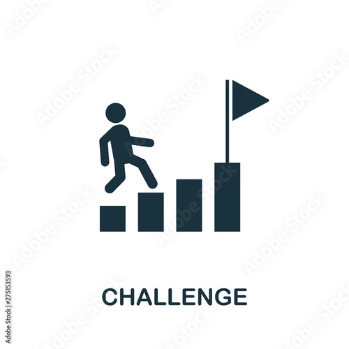 Challenge vector icon symbol. Creative sign from gamification icons collection. Filled flat Challenge icon for computer and mobile