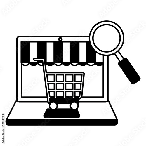 online shopping ecommerce concept