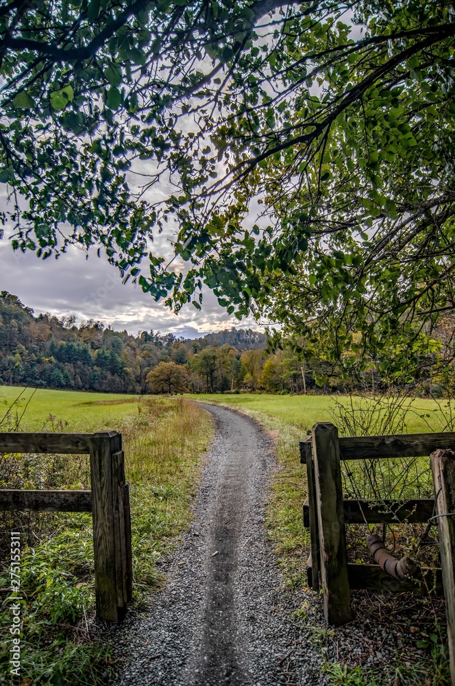 Scenic views along virginia creeper trail