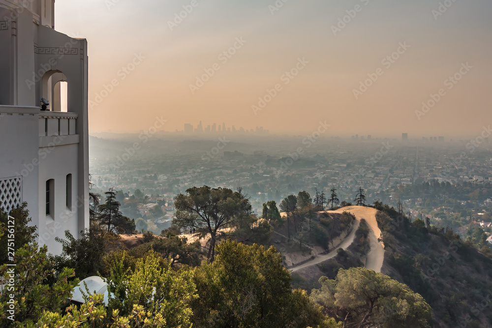 Famous Griffith observatory in Los Angeles california