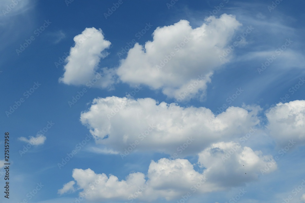 Beautiful cloudscape in blue sky, natural clouds background Beautiful cloudscape in blue sky, natural clouds background
