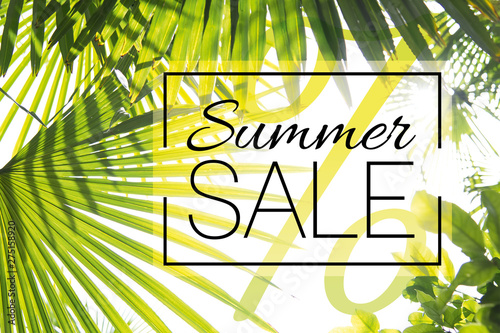 Banner Summer Sale mit Prozent photo
