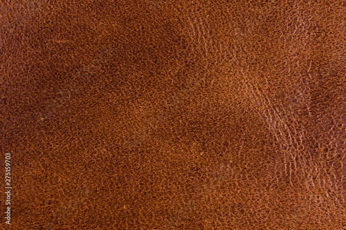Texture of the natural brown leather for background