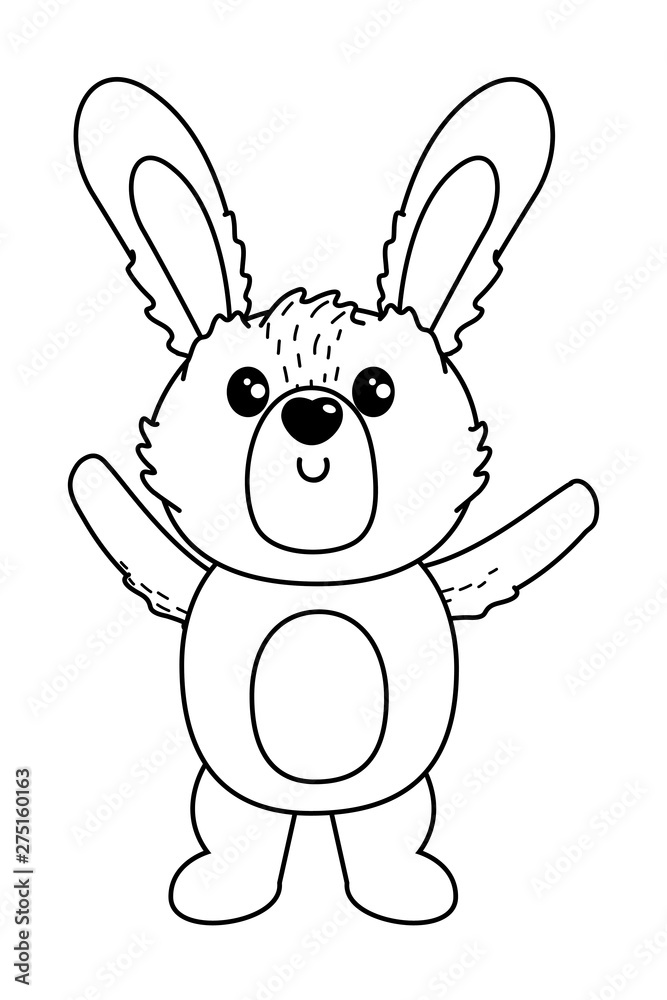 Isolated rabbit cartoon design vector illustrator Isolated rabbit cartoon design vector illustrator