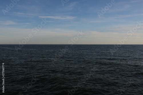 View of the Baltic Sea with a beautiful sky, Palanga, Lithuania