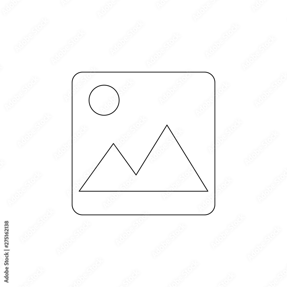 photo gallery sign icon. Element of web for mobile concept and web apps icon. Outline, thin line icon for website design and development, app development photo gallery sign icon. Element of web for mobile concept and web apps icon. Outline, thin line icon for website design and development, app development