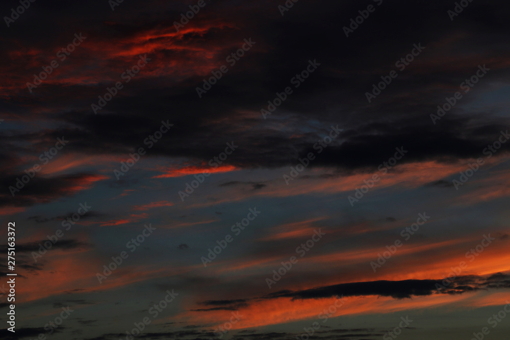 Sunset sky background,Colored sky on sunset time background