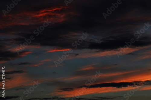 Sunset sky background,Colored sky on sunset time background © Dzmitry