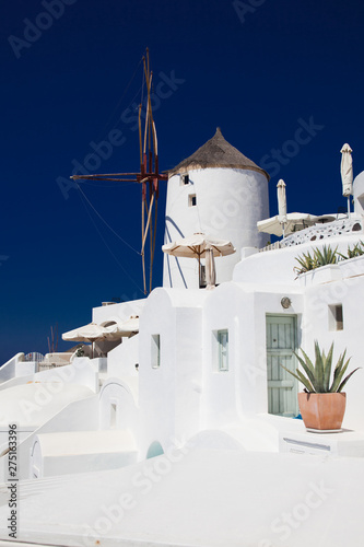 traditional white houses in Santorini, Cyclades islands Greece - amazing travel destination
