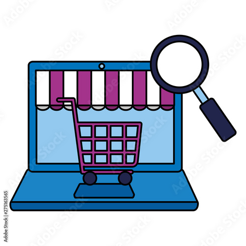online shopping ecommerce concept