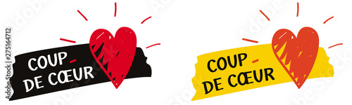 Obraz na płótnie COUP DE COEUR DESSINÉ w salonie