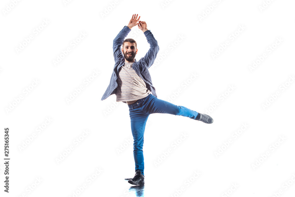 Man doing breakdance