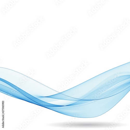 Wave blue smoke background. Vector illustration. eps 10