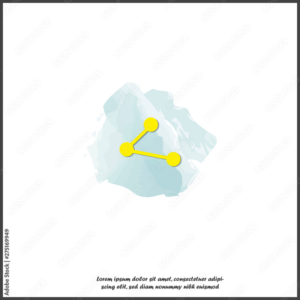 Vector image sharing icon. Icon shared icon on white isolated background.