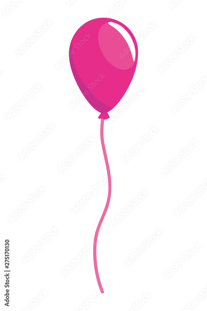 Balloon with rope design vector illustrator