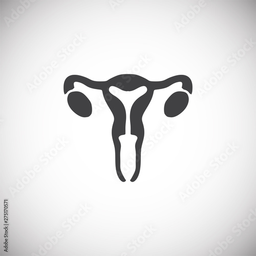 Reproduction related icon on background for graphic and web design. Simple illustration. Internet concept symbol for website button or mobile app.
