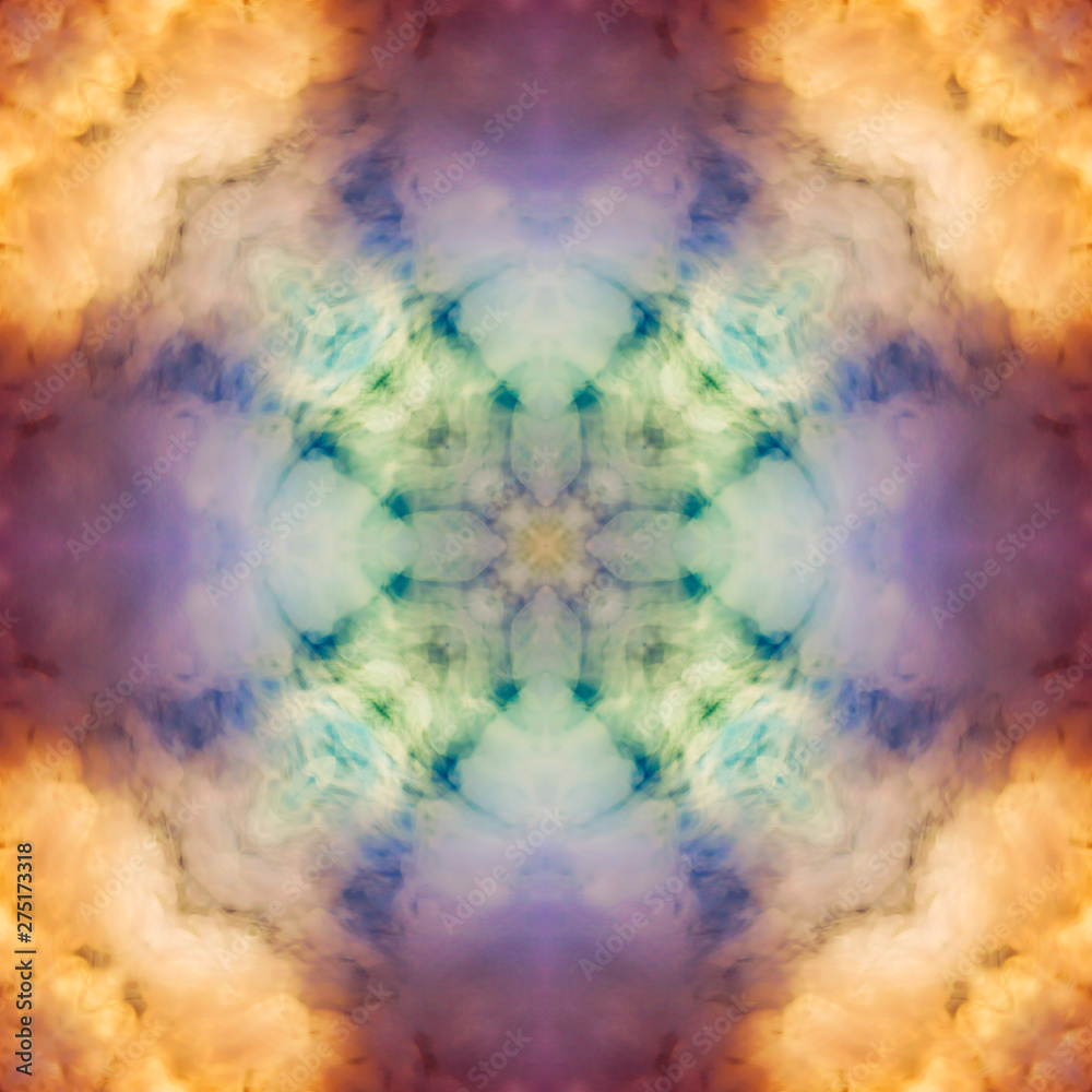 Obraz premium colored smoke seamless geometric pattern