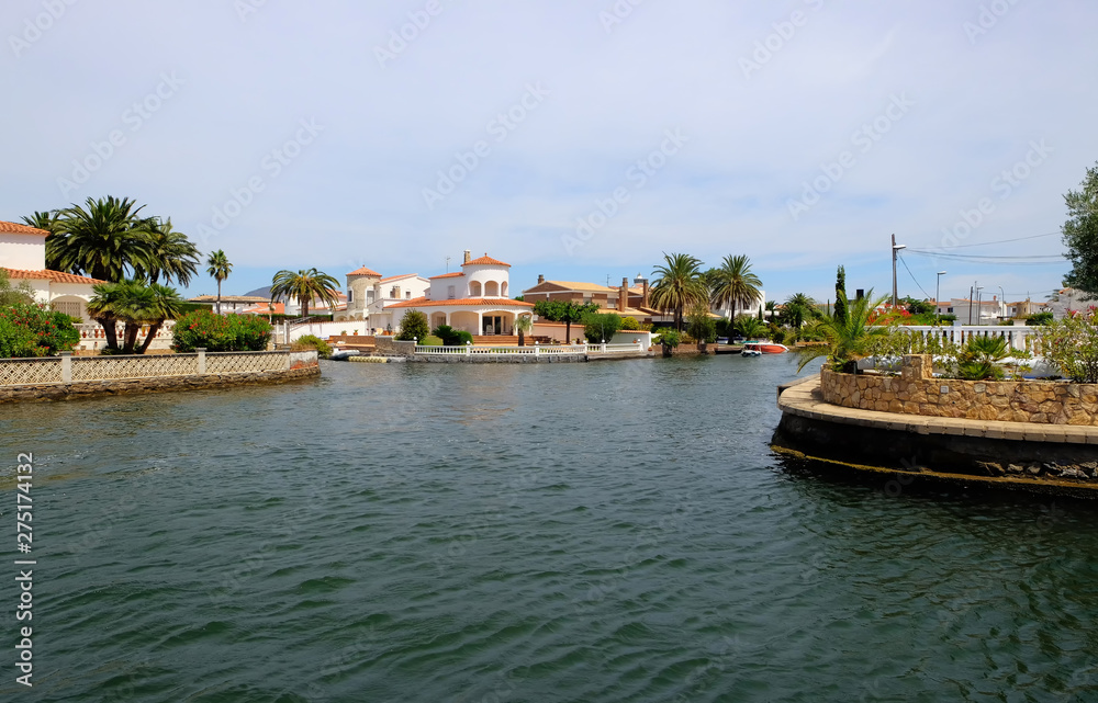 Empuriabrava (Costa Brava, Spain), one of the largest residential marina in Europe.