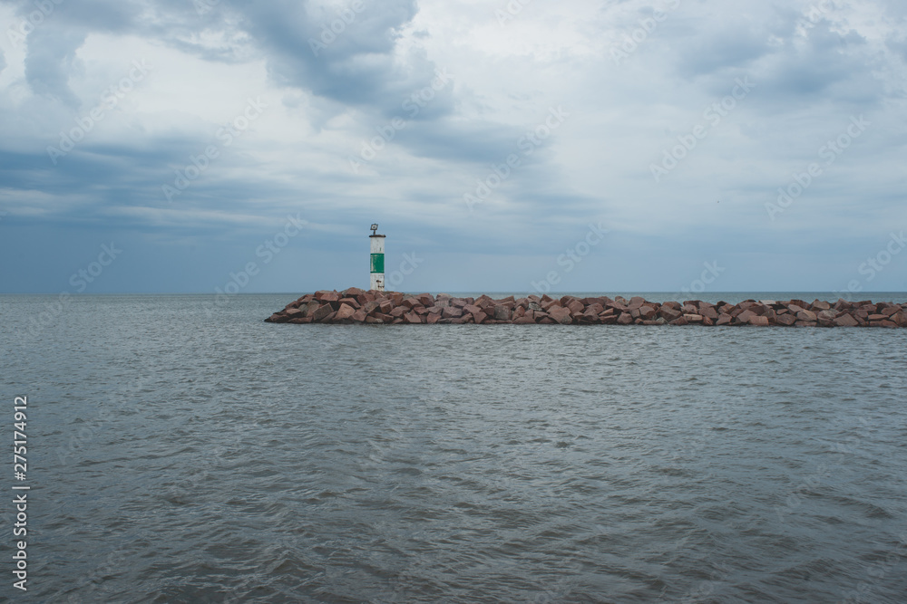 Fototapeta premium Pier and Clouds