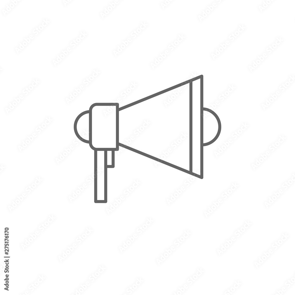 Emergencies, megaphone icon. Element of emergencies icon. Thin line icon for website design and development, app development Emergencies, megaphone icon. Element of emergencies icon. Thin line icon for website design and development, app development