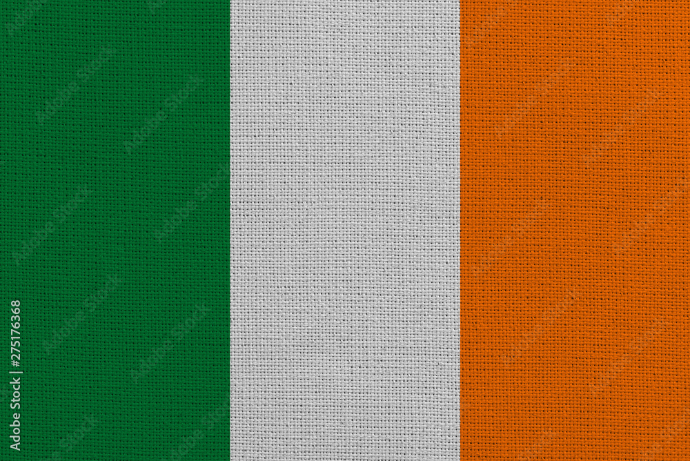 Fototapeta premium Ireland fabric flag