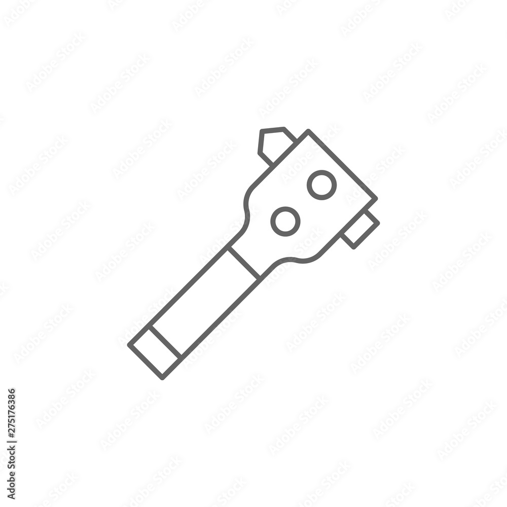 Emergencies, glass hammer icon. Element of emergencies icon. Thin line icon for website design and development, app development Emergencies, glass hammer icon. Element of emergencies icon. Thin line icon for website design and development, app development
