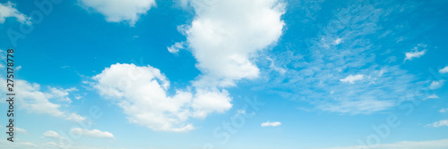 Fototapeta Naklejka Na Ścianę i Meble -  Beautiful blue sky cloudsfor background. Panorama of sky.