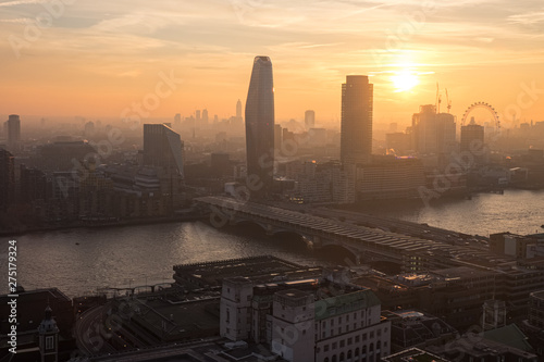 Aerial view of London, United Kingdom